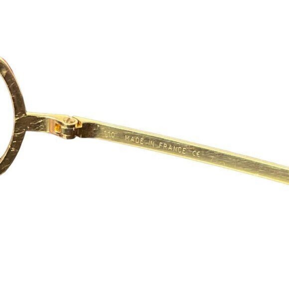 Cartier Vintage Aviator Sunglasses Rimless Rose Pink Gold Plated Shield Mask Y2K - Picture 8 of 8